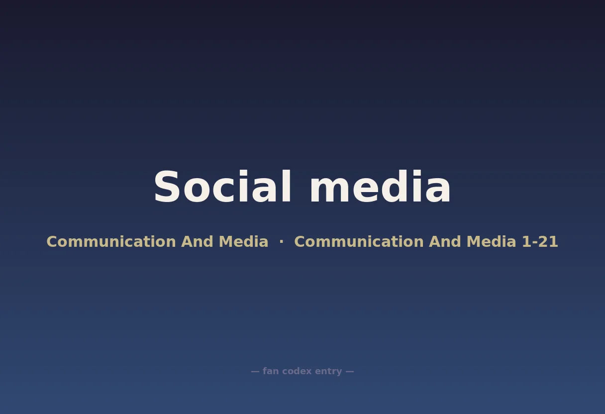Social media