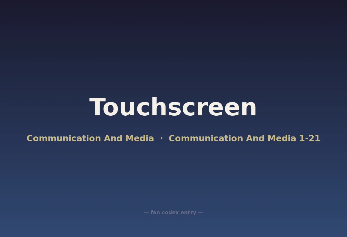 Touchscreen